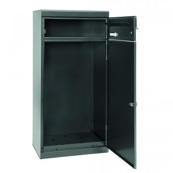 Preview: Paketbriefkasten Mefa Cedar 881 Basaltgrau RAL 7012 mit Namensschild